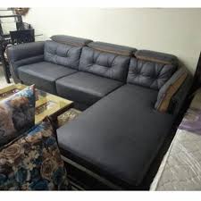 solid wood living room l shape sofa set