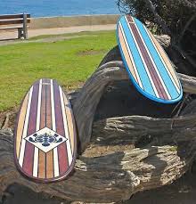 7 Ft Wood Surfboards Wall Art Table Bar
