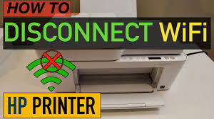 how to disconnect wifi from hp printer