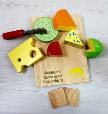 personalised birthday toy wooden cheese