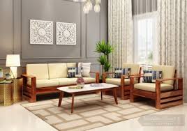 5 seater wooden sofa set with side
