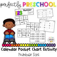 Number Sort Calendar Pocket Chart Activity