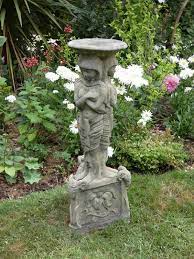 Egyptian Stone Pedestal Garden Statue