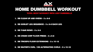 home dumbbell workout get jacked