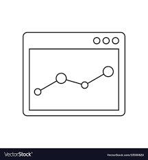 Browser Window With Chart Line Icon