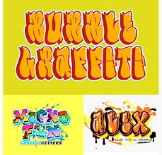 free bubble graffiti font photo