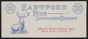 Car insurance costs depend on your age, gender, driving history, location and more. Trade Card For The Hartford Fire Insurance Company Hartford Connecticut 1916 Historic New England