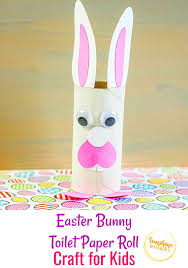 Finally sew the bunny head in the middle of the blanket. Easter Bunny Toilet Paper Roll Craft For Kids