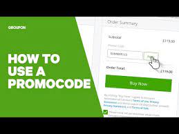 how to use a groupon promocode you