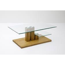 Paco Glass Top Coffee Table With