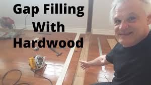 gap filling with hardwood where a wall