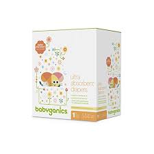 Babyganics Ultra Absorbent Diapers Size 1 144 Count