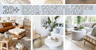 20 boho coastal living room decor ideas