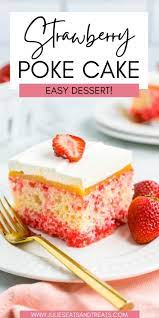 strawberry jello poke cake recipe