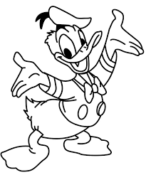 donald duck free printable coloring