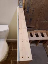 Capping Knee Wall And Shower Threshold