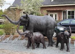 Animal Sculptures Elephant Garden Statue