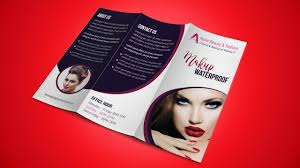 Fashion Beauty Trifold Brochure Design Photoshop Tutorial Youtube
