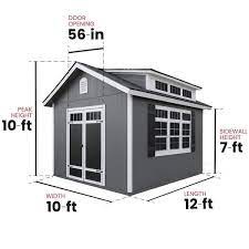 12 ft deluxe multi purpose wood shed