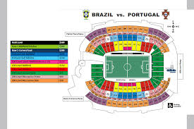 Seating Chart With Prices For Brazil Vs Portugal