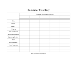 Earthquake Survival Kit Computer Inventory Form Download