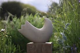 Bird Garden Sculpture Carved