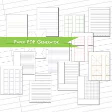 Paper Pdf Generator All Styles Of Paper Graph Lined