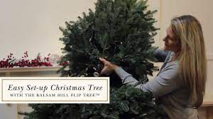 Easy Set-up Christmas Tree with the Balsam Hill Flip Tree™ - YouTube