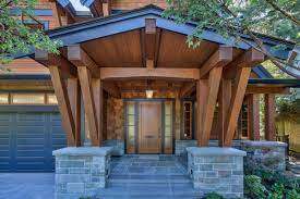 post and beam front entry photos