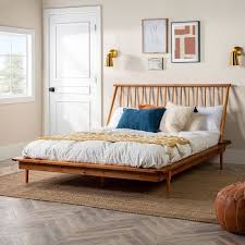 Saracina Home Wood Bed Frame Spindle Bed