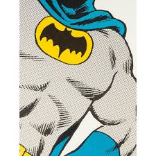 Vintage Comic Book Poster Batman The