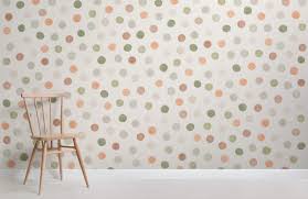 Watercolor Polka Dot Wallpaper Mural