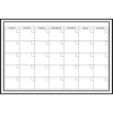 Wallpops Large White Monthly Dry Erase Calendar Decal Walmart Com