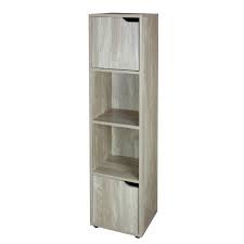4d concepts sliding door multimedia stand. 4 Cube Storage Unit Cabinet Wooden Cube Bookcase Shelves With 2 Doors Oak Finish Home Kitchen Laundry Storage Organisation