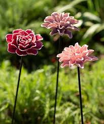 Vivaterra Pink Garden Flower Stakes