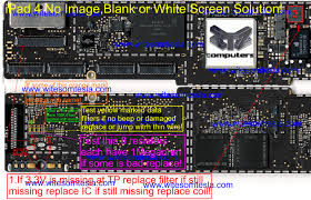 ipad 4 no image black screen with blue