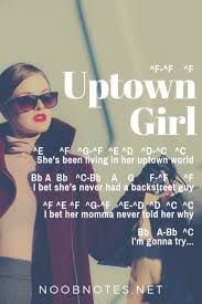Uptown Girl Billy Joel Letter Notes For Beginners Music