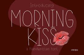 morning kiss font by miraipa creative