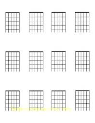 41 Printable Chord Chart Template Diagram Excel All Fret