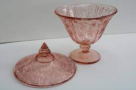 Vintage Pink Depression Glass Sharon