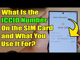 iccid number on the sim card