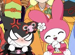 japanese new year my melody and kuromi angry mad | Hello kitty drawing,  Sanrio hello kitty, Hello kitty characters