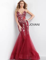 Jovani 62526 Spaghetti Straps Long Party Dress