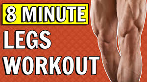 8 min home leg workout for men without