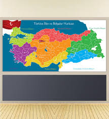 Il merkezi, ilçe merkezleri ve ilçelere bağlı bütün köylerden oluşur. Turkiye Haritasi Posterleri Devo Dergi Ve Oyun