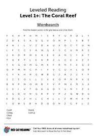 the c reef worksheet word search