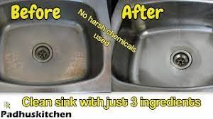 to clean stainless steel kitchen sink