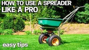 How to use a lawn spreader like a pro - YouTube