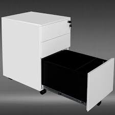 3 drawer metal mobile file cabinet