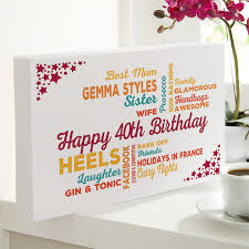 personalized 40th birthday presents for